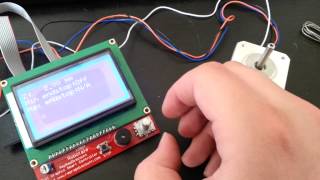 Rebel II Reprap with display quotSmart Controller LCD 12864quot  programmed electronic [upl. by Rhodes]