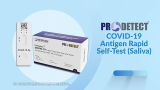 ProDetect Saliva Self Test  Now Everyone Can Test [upl. by Daegal]