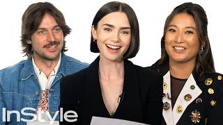 Emily in Paris Cast Answers Fan Mail  InStyle [upl. by Keon637]