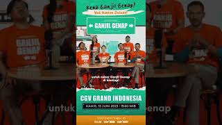 NONTON DULUAN FILM GANJIL GENAP DI CGV GRAND INDONESIA [upl. by Bonnes]