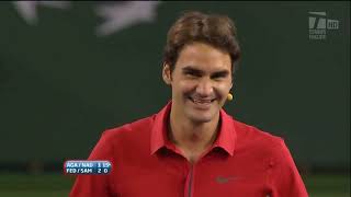 Haiti Indian Wells 2010  Sampras⁄Federer vs Agassi⁄Nadal [upl. by Misty885]