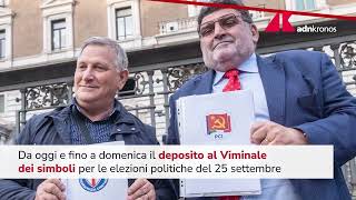 Deposito simboli elezioni 2022 al Viminale [upl. by Kolosick]