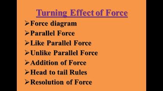 Class 9 Physics Ch  4 Turning Effect of Force  9th PhysicS [upl. by Powder]