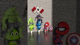 Who has more  Hulk vs Captain America vs Spidey gta shorts [upl. by Maggi]