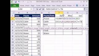 Excel SUMIFS function or PivotTable [upl. by Atteuqaj]