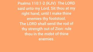 Psalms 11012 KJV [upl. by Weed536]