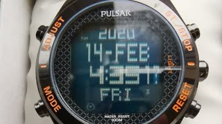 pulsar mens pulsar alarm chronograph pq2037x1 [upl. by Konstantine222]