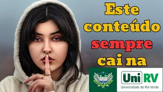 Medicina UniRV Este conteúdo sempre cai [upl. by Nhguavoj]