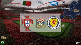 PORTUGAL vs ESCOCIA  LIGA DE LAS NACIONES DE LA UEFA  EA FC24  PSD1EZ [upl. by Nosral]