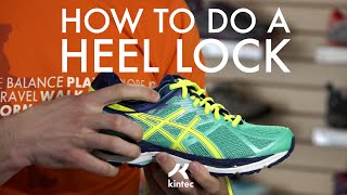 Heel Lock Lacing Technique  Kintec Footwear  Orthotics [upl. by Akenna]