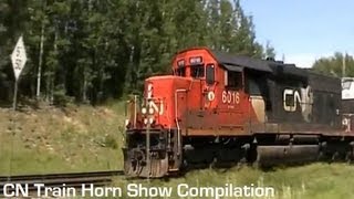 CN Train Horn Show Compilation [upl. by Nylesor]