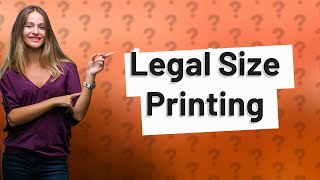 How do I get my HP printer to print legal size paper [upl. by Annahahs]