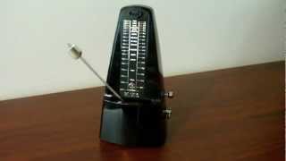 A mechanical windup metronome working [upl. by Vasquez]