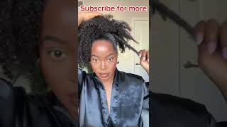 Curly Hairstyle😎Wrap Around Drawstring Ponytail For Black Women Natural Clip In Ponytail elfinhair [upl. by Anitsihc83]