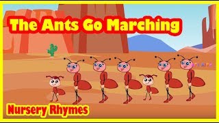 The Ants Go Marching One By One  The Ants Go Marching One By One Song  Nursery Rhymes Songs [upl. by Wieren832]