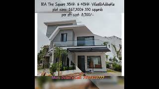 Gated Community 3BHKamp4 BHK VillasAdibatla realestate property ThirdEyeRealty99 [upl. by Aissyla]