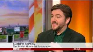 Andrew Copson on BBC Breakfast discussing childrens knowledge of the Bible [upl. by Aillicec]