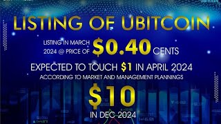 ubitcoin listed date 11 March on listing coinstore exchange [upl. by Enetsuj655]