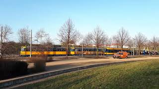 Tram 16 und 16E zur buchmesse Leipzig 2019 [upl. by Nathalie]