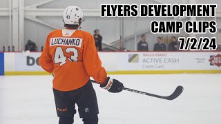 Philadelphia Flyers Development Camp Clips  Day 1 7224 [upl. by Airdnaid]