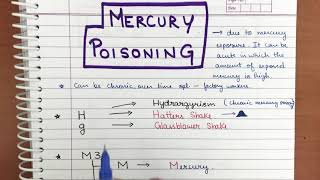 Mercury poisoning  Mnemonic Super Easy  Toxicology [upl. by Airet]