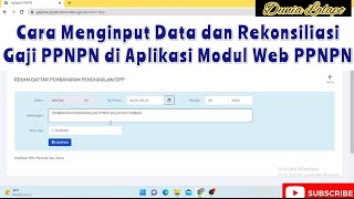 Cara Menggunakan Aplikasi Gaji Modul Web PPNPN [upl. by Nauqes]