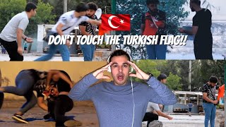 ITALIAN REACTION TO 🇹🇷 🇦🇿 AZERBAYCANDA TÜRKİYE BAYRAĞI YAKMAK  SOSYAL DENEY [upl. by Hairahcaz]