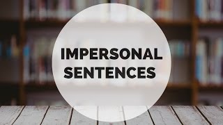 13 Impersonal Sentences  ЕГЭ английский [upl. by Ardnasela677]