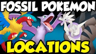 CROWN TUNDRA FOSSIL POKEMON LOCATIONS How To Get ALL Fossil Pokemon Gen 8 Fossil Hidden Abilities [upl. by Debbra]