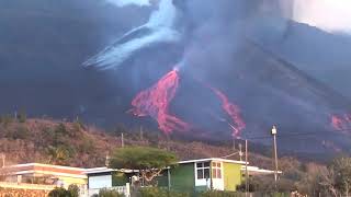 Driving towards the Volcano La Palma Oct 25th [upl. by Atrim]