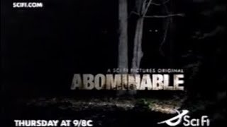 Abominable 2006 SyFy Promo [upl. by Uuge603]