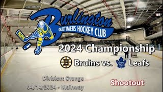 Orange Division 2024  Bruins vs Leafs  Shootout [upl. by Introk]