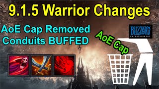 9 15 AoE Cap Removal and Conduit Buffs What it Means for Warrior DPS [upl. by Aznecniv]