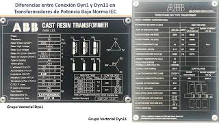 Diferencias Dyn1 y Dyn11 en Transformadores bajo norma IEC Prueba Relación de Transformación TTR [upl. by Jaqitsch]