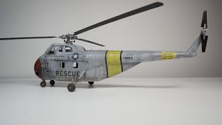 Sikorsky H19 Chickasaw Rescue Helicopter 148th scale Full Build Revell  4k [upl. by Idolla]