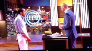 Bastianich e il Pan di Spagna di Michele Guida Progettile Litale  Masterchef Italia 3 [upl. by Cahan441]