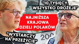 Emerytka vs student “Za mało ludzie zarabiają” Najniższa krajowa dzieli Polaków [upl. by Nicolais255]