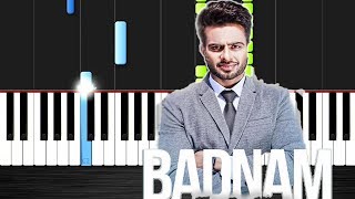 BADNAM  Mankirt Aulakh  Piano by VN [upl. by Yrgoerg879]