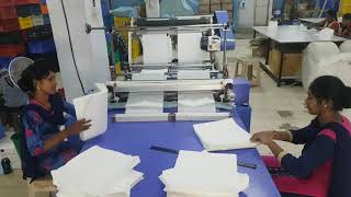 Non woven fabric roll cutting machine shivam machinery delhi [upl. by Armat]