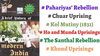 V37 Pahariya Chuar Kol Ho Munda Santhal Khond Uprising Spectrum Modern History for IASPCS [upl. by Akkin106]