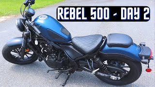 Rebel 500 Day 2 New Rider [upl. by Gitlow909]