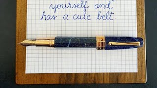 Montegrappa Extra Otto Sapphirus Fountain Pen Review [upl. by Davine]