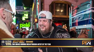 Todd interviews Jelly Roll at the 2024 Dick Clarks New Years Rockin Eve within Times Square NYC [upl. by Richmound430]