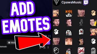 HOW TO SETUP TWITCH EMOTES✅Super Easy [upl. by Soinotna395]