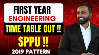 FIRST YEAR ENGINEERING TIME TABLE OUT   SPPU  2019 PATTERN  PRADEEP GIRI SIR [upl. by Jammin]