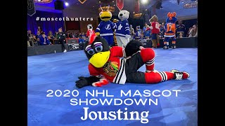 2020 NHL All Star Mascot Showdown Jousting [upl. by Mccully]