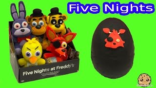 Five Nights At Freddys Plush amp Surprise Egg amp 3 FNAF Blind Bag Box [upl. by Yenor775]