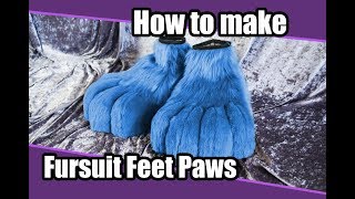 Tutorial 2 Feet paws for Fursuit amp Cosplay  PDF Pattern [upl. by Arramahs]