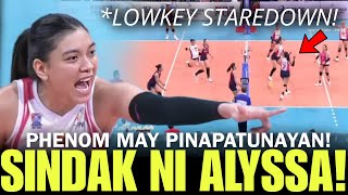 Alyssa Valdez LOWKEY STAREDOWN PHENOM MAY PINAPATUNAYAN  PVL 2023 [upl. by Aetnahc727]