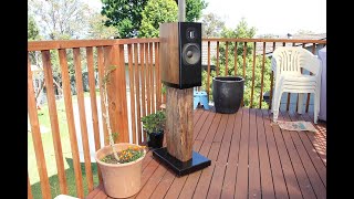 DIY Bookshelf Speaker Stands  Recycled Hardwood [upl. by Song]